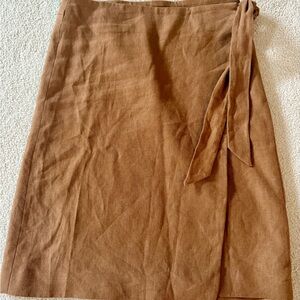 Sezane Tan Pencil Skirt